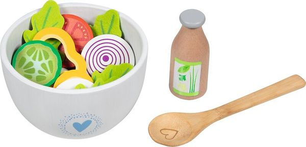 GOKI Salat Set Vitalbowl aus Holz, 24 Teile