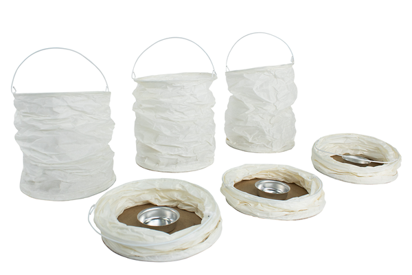 white lantern, papierlaterne, faltbare laterne, hängende laterne, kerzenhalter