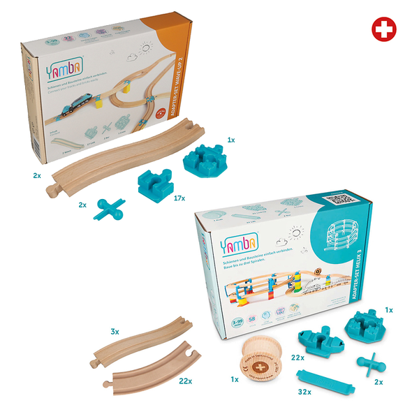 KiGa-Schienen & Verbinder Set, 105 Teile, ab 3 Jahre KiGa-Schienen & Verbinder Set, 105 Teile, ab 3 Jahre