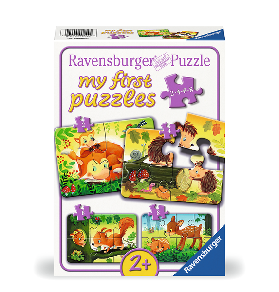 RAVENSBURGER my first puzzles: Kleine Tierfamilien, Kinderpuzzles mit bis zu 8 Teilen, ab 2 Jahre
