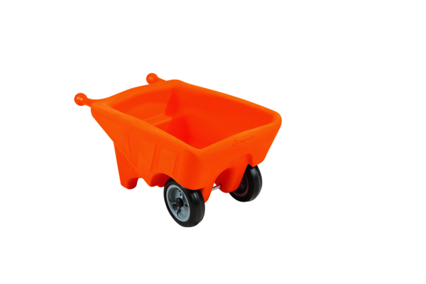 Schubkarre mit 2 Rädern, mittelgroß, Farbe wählbar: Grün, orange oder blau