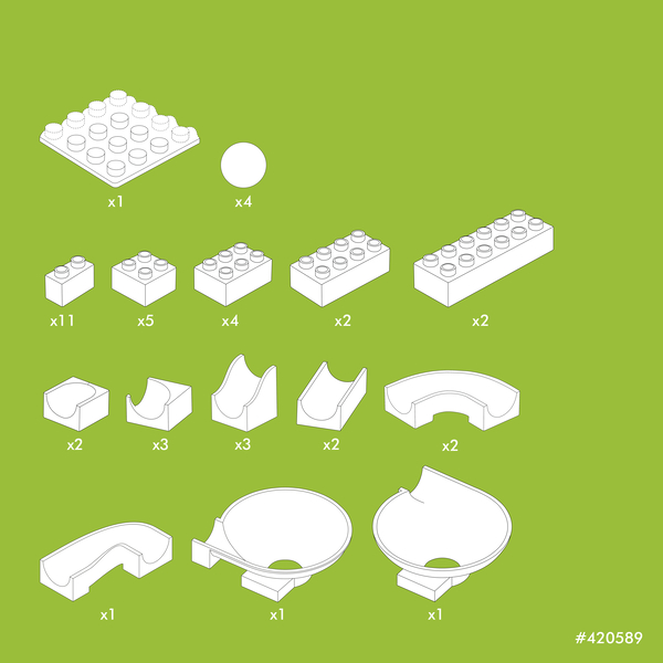 HUBELINO Kugelbahn Trichter-Erweiterungsset, 44-teilig HUBELINO Kugelbahn Trichter-Erweiterungsset, 44-teilig