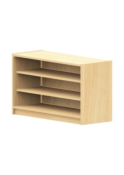 BasicPlus Unterschrank, offen, 2 Einlegeböden, B: 102 cm H: 80 cm