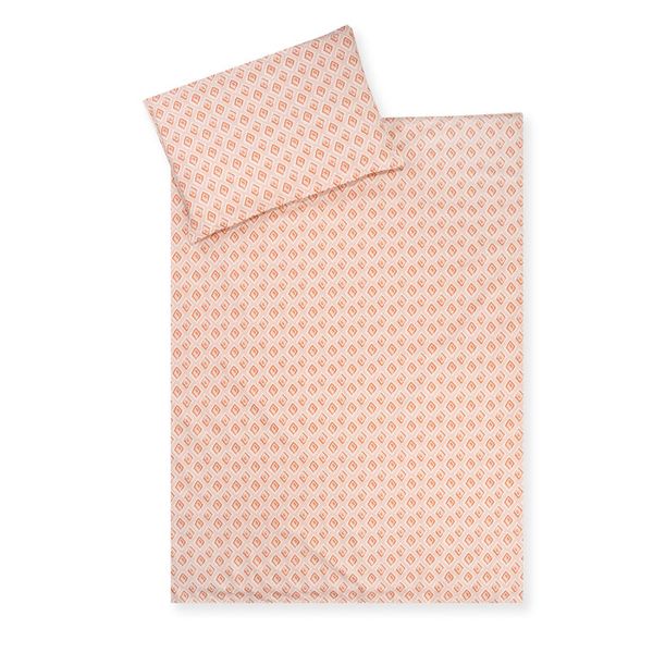 Bettwäsche, Kopfkissenbezug, Rautenmuster, Durchscheinend?,  peach color