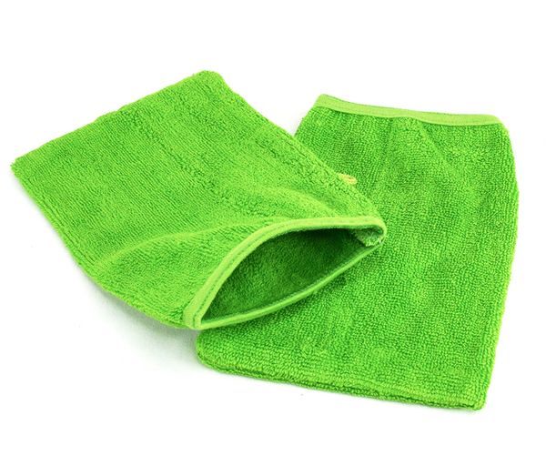 Waschhandschuh grün, 6 Stück Waschhandschuh grün, 6 Stück