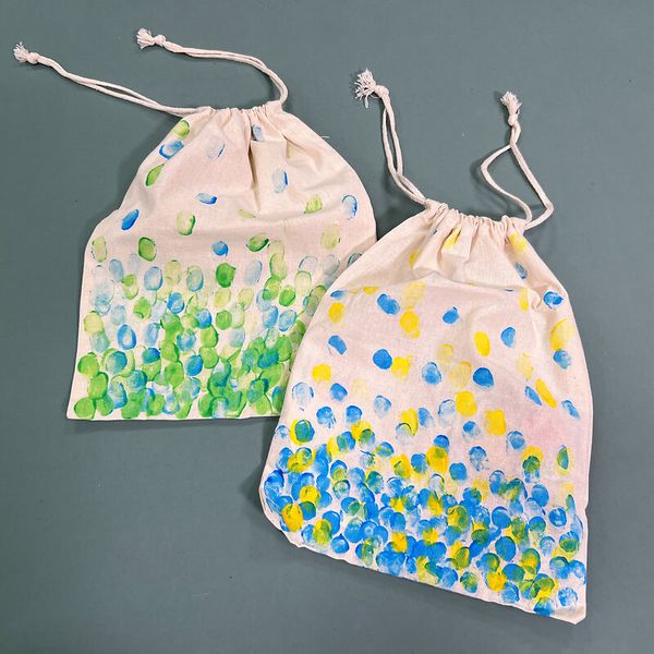 Baumwollzugbeutel klein, 5er Set Baumwollzugbeutel klein, 5er Set