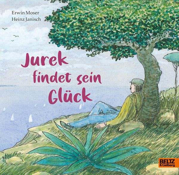 Kinderbuch, Küstenlandschaft, Situation am See, Gartenstuhl, Illustration
