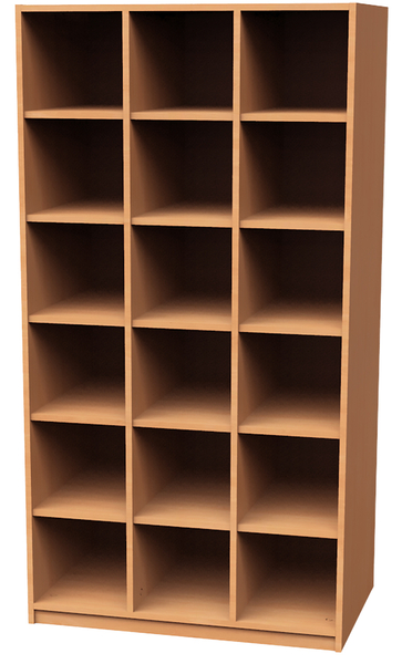Schubladenschrank, Schubfachregal, Holzregal, Aufbewahrung, 5x4 Fachreihen