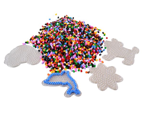 Bügelperlen Nachfüllpackung, 10 Farben gemischt, 10.000 Stück Bügelperlen Nachfüllpackung, 10 Farben gemischt, 10.000 Stück