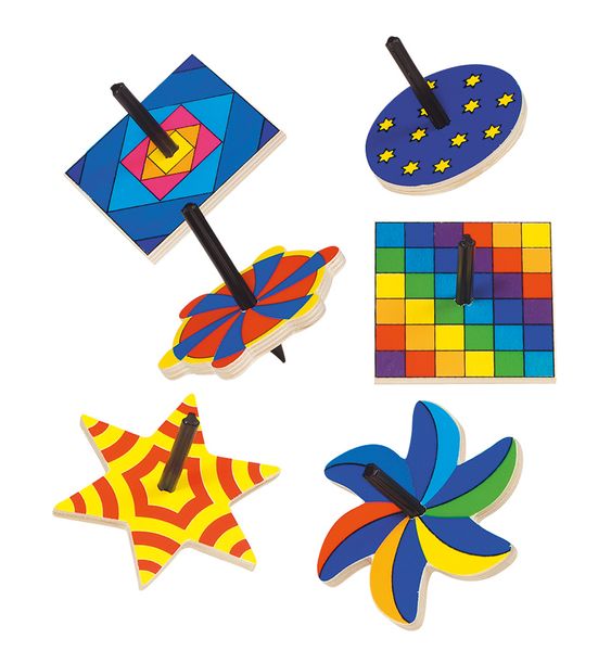 GOKI Buntes Kreiselsortiment, 24 Stück, 6-fach sortiert GOKI Buntes Kreiselsortiment, 24 Stück, 6-fach sortiert