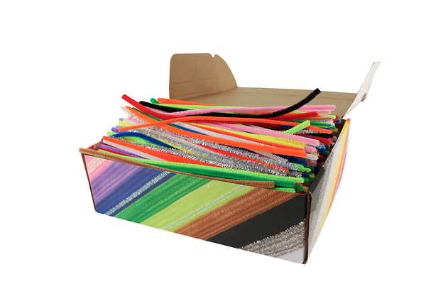 FOLIA Chenille Mix, 30 cm lang, Ø 4-8 mm, farbig sortiert, 700 Stück