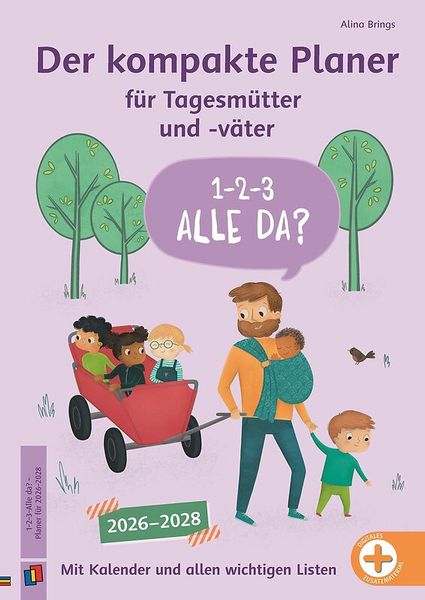 Kinderbuch, Planer, Kalender, Familie, Taschengruppe