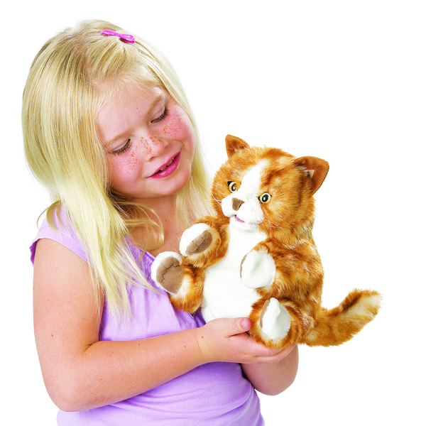 FOLKMANIS Handpuppe Kätzchen orange-braun FOLKMANIS Handpuppe Kätzchen orange-braun