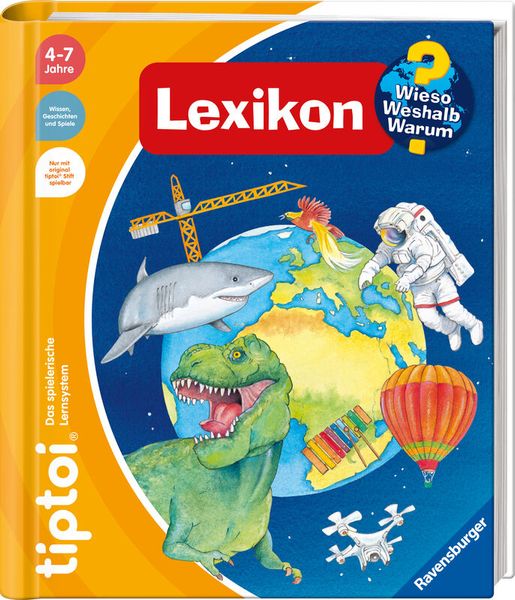 Lexikon, Kinderbuch, Wissensheft, Weltkugel, Dinosaurier