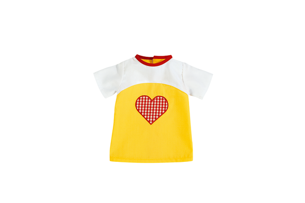 Kleid mit Herzchen für Puppen bis ca. 40 cm Größe