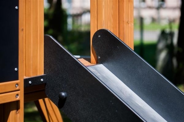 Kastell Spielturm mit Rutsche 