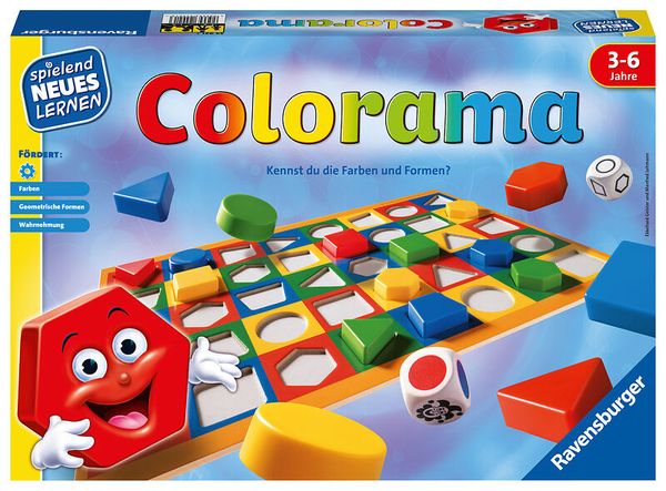 Lernspiel, Colorama, Würfel, Holzspielzeug, Brettspiel