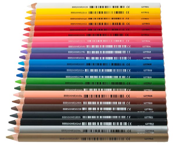 edu³ PRIME Jumbo Tri Dreikant-Buntstifte, 12 Stück, Farbe wählbar