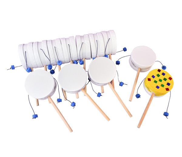 Bastelset Hand-Drehtrommel, 12 Stück Bastelset Hand-Drehtrommel, 12 Stück