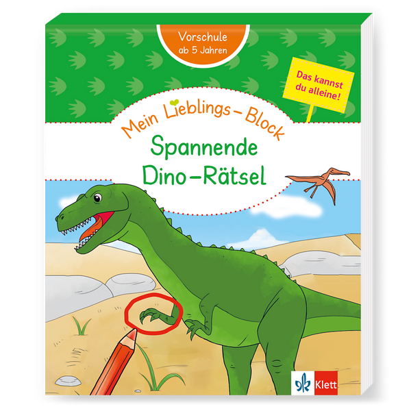 Klett Mein Lieblings-Block Spannende Dino-Rätsel