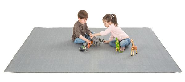 Rechteckiger Bodenteppich 240 x 200 cm, Farbe wählbar