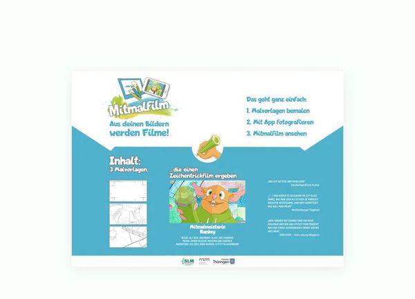 Mitmalfilm DIN A5 "Mitmalmeisterin Ranksy" Mitmalfilm DIN A5 "Mitmalmeisterin Ranksy"