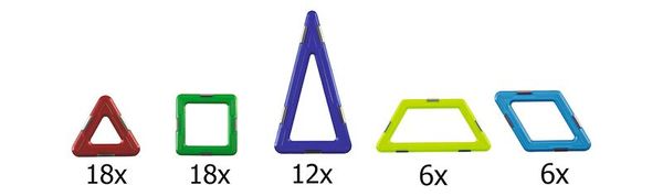 GESOSMART Design Spielset mit 60 Teilen
