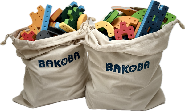 BAKOBA Kreative Bausteine Mega Box, 300 Schaumstoff-Teile, ab 3 Jahre