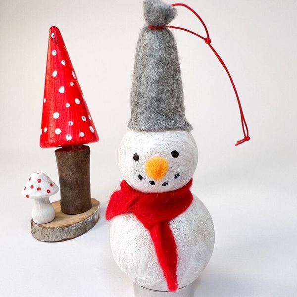 Handgemachte Pappmaché-Kugeln, 6 Stück Handgemachte Pappmaché-Kugeln, 6 Stück