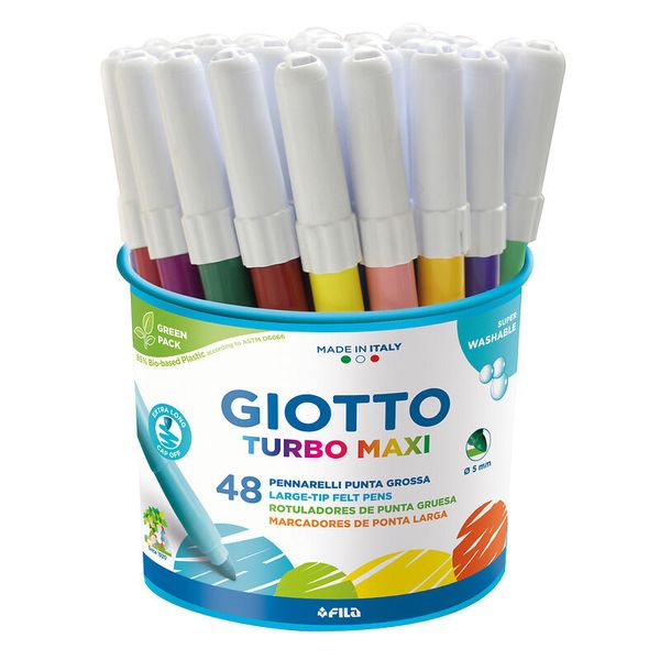 GIOTTO Fasermaler, Turbo Maxi, 48 Stifte