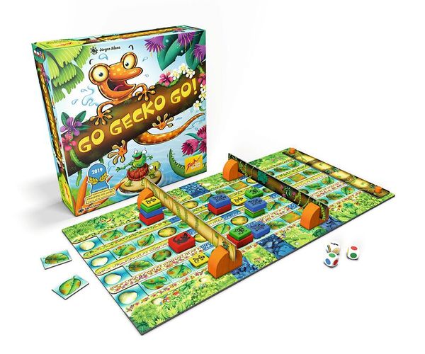 Go Gecko Go! Brettspiel, 2-4 Personen, ab 6 Jahre