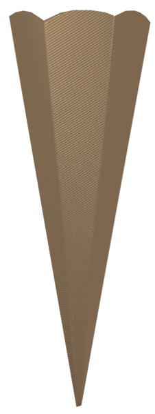 Geschwister-Schultüten-Rohling, eckig, aus E-Wellpappe, 35 cm, 10 Stück, Farbe wählbar