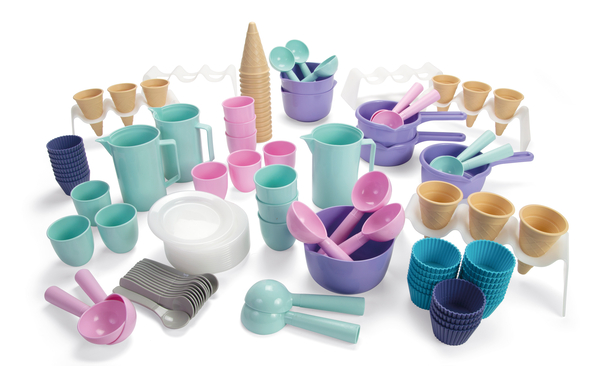 Eisbecher, Becher, Eisset, Kellenset, Servierset