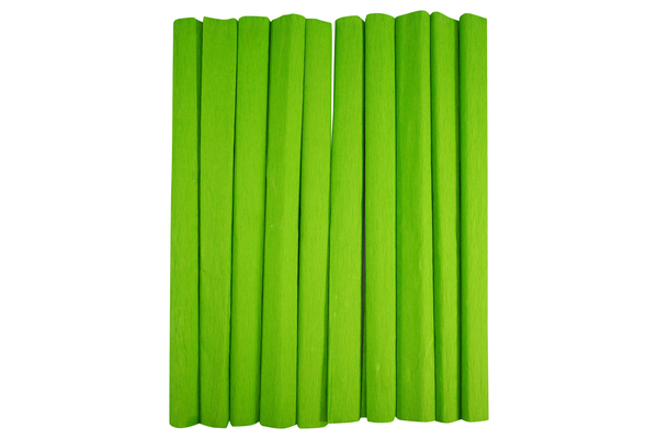 ELVIRAS Bastelkrepp Einzelfarbe 50 x 250 cm, 10 Rollen (Farbe wählbar)