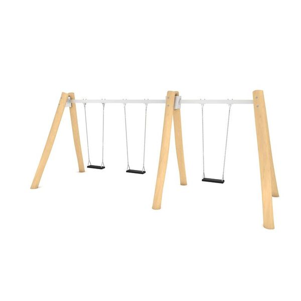 3er Schaukel, robinie, Sitz wählbar