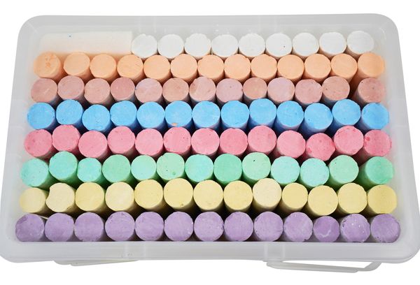 ELVIRAS Kreideeimer mit 100 Straßenkreiden ELVIRAS Kreideeimer mit 100 Straßenkreiden