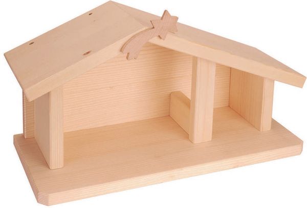 Holz Nistkasten, Vogelhaus, Holzhaus, Naturholz, 1–2 Stockwerk