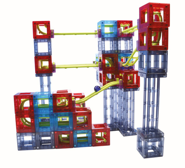 Qvolution Kugelbahn - Advanced Set 72, 72 Teile Qvolution Kugelbahn - Advanced Set 72, 72 Teile