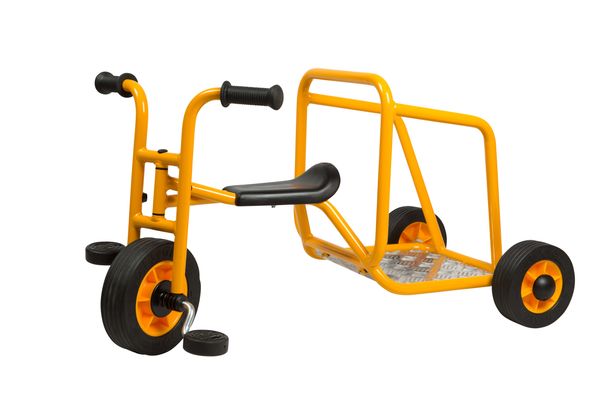 Kinderfahrrad, Dreirad, Fahrradanhänger, Gelb, Pedalen