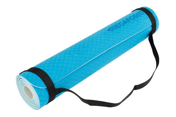 Yoga mat, Fitness mat, Foldable mat, Blue mat, Non-slip surface