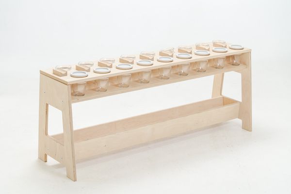 holzregal, candlestick, kerzenhalter, holz, langenkerzenhalter