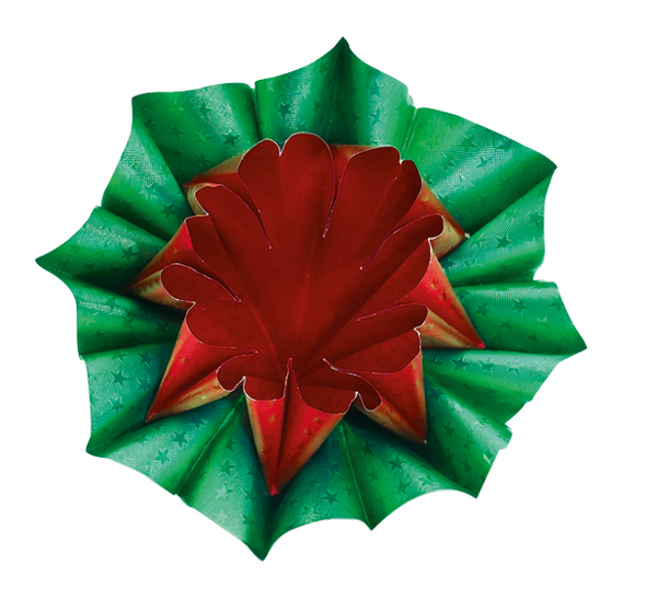 Origami Alufolie, Sternchenprägung, ø 12 cm, 50 Blatt