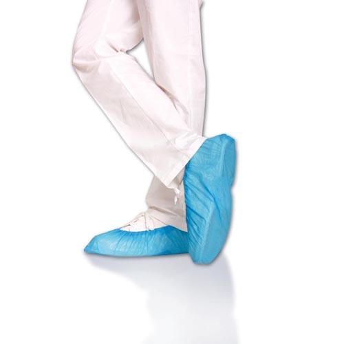 Schuhabdeckung, blaue Fußabdeckung, Einweg, Schutzhülle, Sockenabdeckung