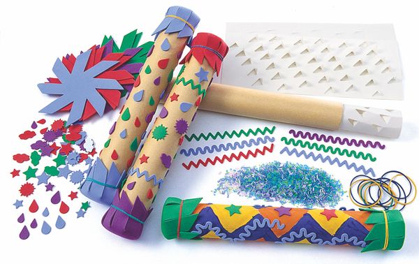 party_poppers, confetti, streamers, noisemakers, gift_wrap_elements