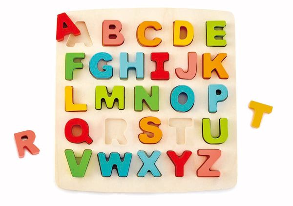 HAPE Puzzle mit Großbuchstaben, 27 Teile, Holz, ab 3 Jahre