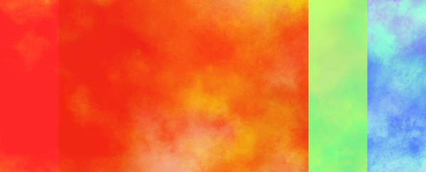 Laternen-Zuschnitt, Nebel rot, grün, blau, Größe wählbar