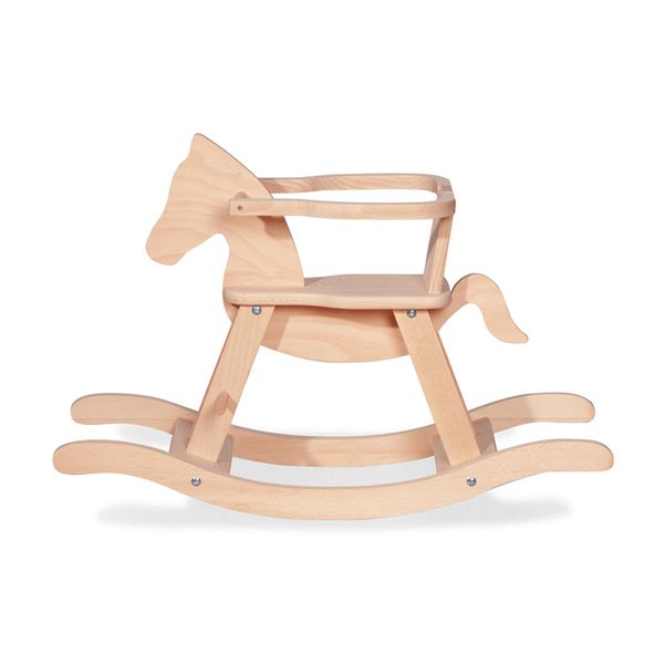 Holzspielzeug, Hochstuhl, Kreiselpferd, Hochstuhl aus Holz, Kinde-/Kinderstuhl