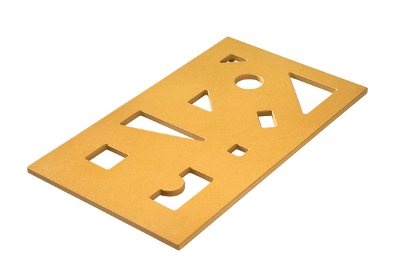 BRUDERHAUS DIAKONIE Holzbausteinwagen mit 126 Fröbelbausteinen inkl. Puzzle-Deckel (50 mm)
