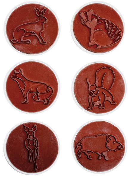 Tierspurenstempel, 12er Set Tierspurenstempel, 12er Set