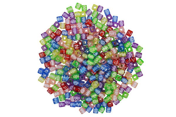 Buchstabenperlen in der Dose, Kunststoff, 450 gr. Buchstabenperlen in der Dose, Kunststoff, 450 gr.